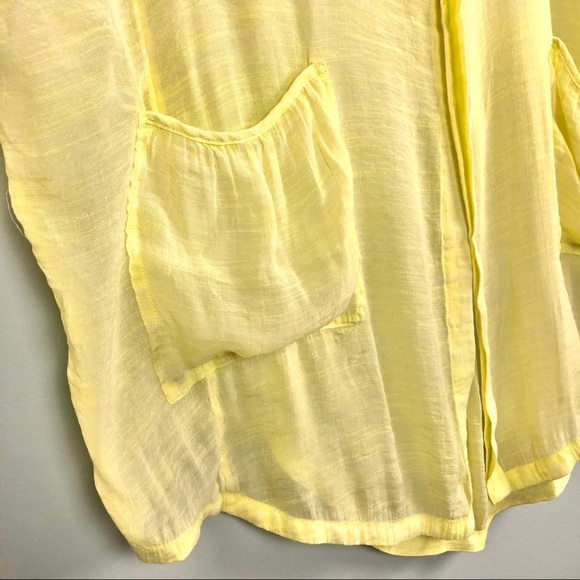 Anthropologie Saturday Sunday Chartreuse Tunic Top - Picture 8 of 13